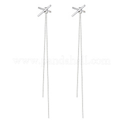 Boucles d'oreilles à pampilles en alliage et strass&nbsp;WG71275-01