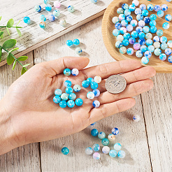 120 Stück 6 Farben natürliche persische Jadeperlen&nbsp;G-TA0002-39