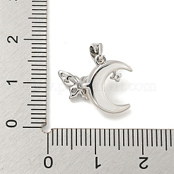 Pendenti in zirconi cubici trasparenti in micro pavè di ottone&nbsp;KK-P275-17P