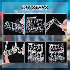 1 Set transparente Ohrringständer aus Acryl&nbsp;EDIS-PH0001-30