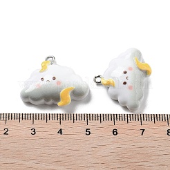 Pendentifs en résine opaque thème météo&nbsp;RESI-R444-01B