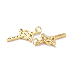 Pendentifs en laiton zircon cubique transparent&nbsp;ZIRC-L100-112G