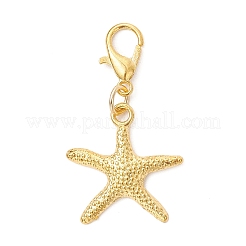 7 pz. decorazioni pendenti in lega stile tibetano serie oceano&nbsp;HJEW-JM03897