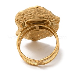 Ionenplattierung (IP) 304 Edelstahl-Fingerringe&nbsp;RJEW-C109-01G