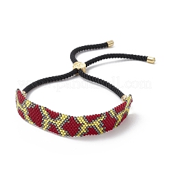Braccialetti scorrevoli con perline di vetro miyuki&nbsp;BJEW-MZ00159