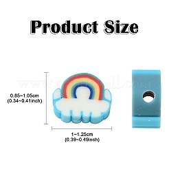 30pcs perles d'argile polymère faites à la main&nbsp;CLAY-YW0002-26A