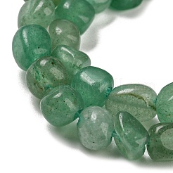 Fili di perle avventurina verde naturale&nbsp;G-F465-62