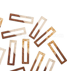 Colgantes grandes de resina & madera&nbsp;RESI-CJ0001-20