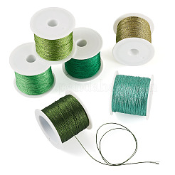 6 rollo de hilo metálico de poliéster de 6 capas y 6 colores&nbsp;OCOR-TA0003-11D