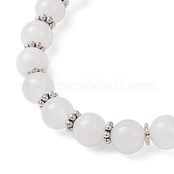 Natürliche malaysische Jade-Kreuz-Charm-Armbänder&nbsp;BJEW-JB12259-04