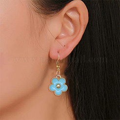 Charms smaltati in lega placcati oro chiaro 20 pz 10 colori&nbsp;ENAM-CJ0001-65