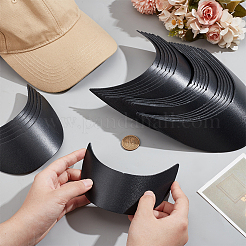24 pieza de tablero de ala de sombrero de plástico de 4 estilos para gorra con visera&nbsp;AJEW-NB0006-26A