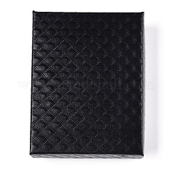 Astucci per gioielli in cartone con trama a rombo&nbsp;CBOX-T006-01G