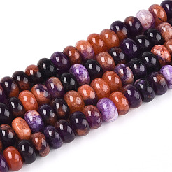 Halloween-Thema gefärbte natürliche weiße Jadeperlenstränge&nbsp;X-G-N350-01A-01