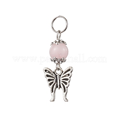 8 pieza de dijes de aleación de estilo tibetano con forma de mariposa&nbsp;PALLOY-JF03506