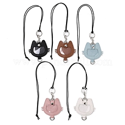 Ciondolo portamonete a forma di gatto in similpelle&nbsp;NJEW-Z099-01