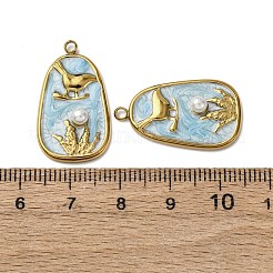 Pendentifs en acier inoxydable 304 émaillés&nbsp;STAS-P406-27A-G