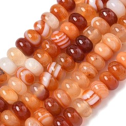 Brins de perles d'agate à bandes naturelles&nbsp;G-F790-I01-01E