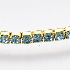 Messing Klaue Kette Stretch-Armbänder&nbsp;BJEW-T010-02G-10