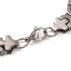 Anlaufgeschützte 201 Edelstahl-Kettenarmbänder im Königskettenstil&nbsp;BJEW-B078-71P