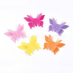 Cabujones de acrílico de color sólido, mariposa, color mezclado, 52x78x20mm