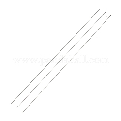 Perlennadeln aus Stahl mit Haken für Perlenspinner, gebogene Nadeln für Perlenschmuck, Edelstahl Farbe, 17.8x0.03 cm