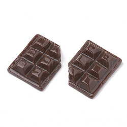 Decoden-Cabochons aus Harz, Schokolade, Kokosnuss braun, 23.5x19x5.5 mm