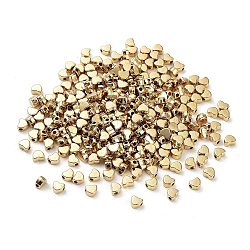 CCB perles en plastique, cœur, or, 5.5x6.5x3.5mm, Trou: 1.8mm