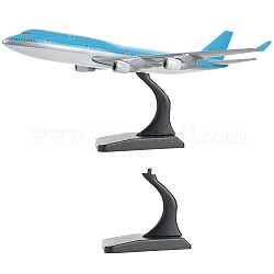 Fingerinspire 2 stellt Plastikständer für Modellflugzeuge auf, Tischstaffeleien für Modellflugzeughalter, Schwarz, Fertigprodukt: 6x3.7x5.5cm