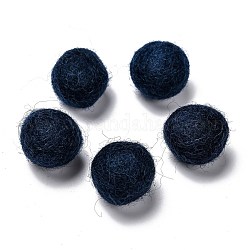 Palle di feltro di lana, blu medio, 18~22mm
