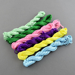 Nylon Thread For Jewelry Making, Mixed Color, 1mm, about 273.4 yards(250m)/bag