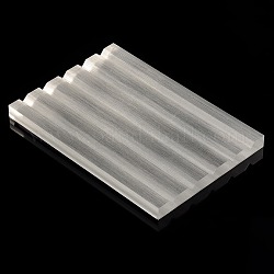 Organic Glass Board Jewelry Displays Trays, Old Lace, 140x200x15mm
