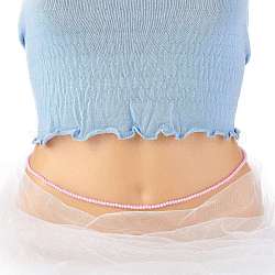 Taillenperlen, Stretch-Taillenketten aus Acrylperlen für Damen, Pflaume, 31.65 Zoll (80.4 cm), Perlen: 4 mm
