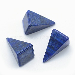 Perles en lapis-lazuli naturel, cône, perles non percées / sans trou, teinte, 25x14x14.5mm
