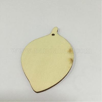 Colgantes de madera&nbsp;WOOD-WH0002-06-1