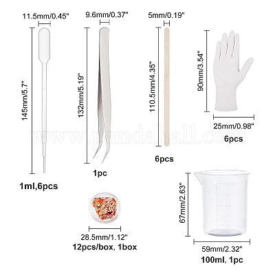  12PCS Silicone Measuring Cups For Resin,12PCS 100ml