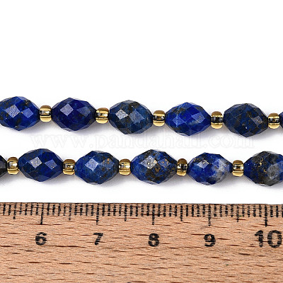 Natürlicher Lapislazuli Perlenstränge&nbsp;G-N342-53-8x6-10-1
