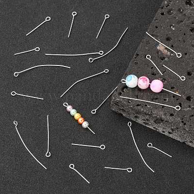 PATIKIL 20mm Épingle à Oeil Aiguilles Environ 400Pcs 21 Jauge