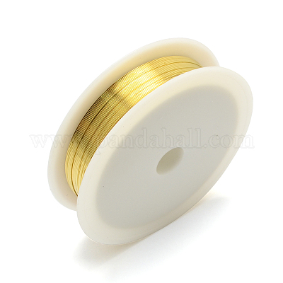 Fil de cuivre rond pour la fabrication de bijoux&nbsp;CWIR-R001-0.4mm-07-1