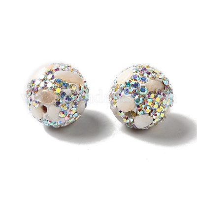 Polymer Ton Strass Perlen&nbsp;RGLA-D050-02-1