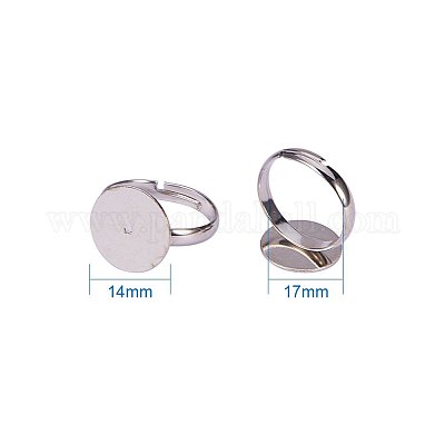 Base de bague en laiton&nbsp;KK-PH0001-15S-1