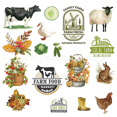 Shop CRASPIRE Farm Animals Wall Decals Farm Food Window Stickers Waterproof  Removable Vinyl Wall Art for Garden Classroom Farm Bedroom Living Room  Decorations for Jewelry Making - PandaHall Selected