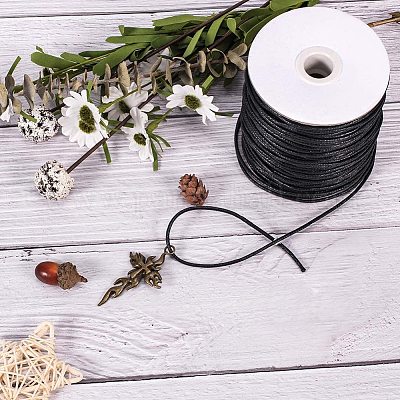 Wholesale JEWELEADER 1 Roll About 100 Yards Round Braided Waxed Cotton Cord  2mm Macrame Craft DIY Thread Beading String for Jewelry Making Friendship  Bracelets Leather Sewing - Black 