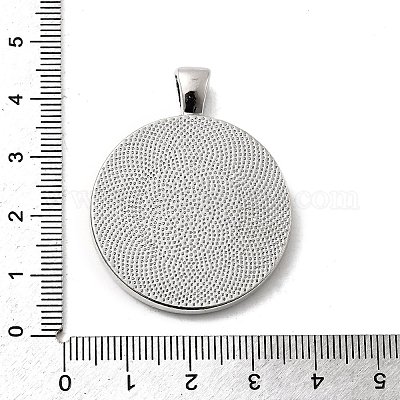 Aluminium-Anhänger Fassungen für Cabochons&nbsp;PALLOY-A13349-P-NR-1