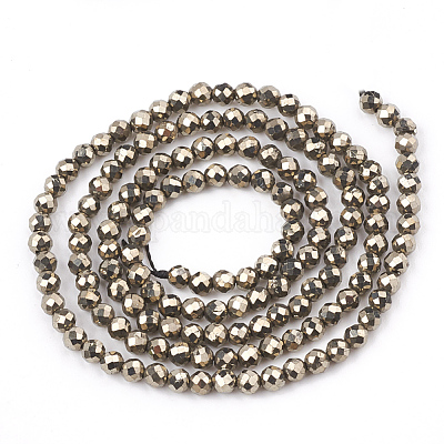 Natürliche Pyrit Perlen Stränge&nbsp;X-G-T107-10-1