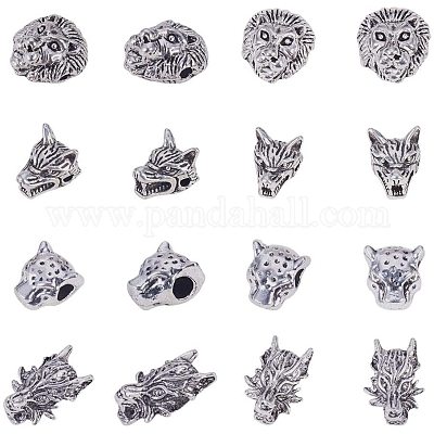 10pcs Hole 2mm,Tibetan Silver Spacer Beads for Jewelry Making DIY