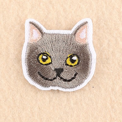 5Pcs Black patches for clothes Iron on patch embroidered applique