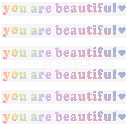 PVC-Aufkleber „You are beautiful“ STIC-WH0013-10B-1