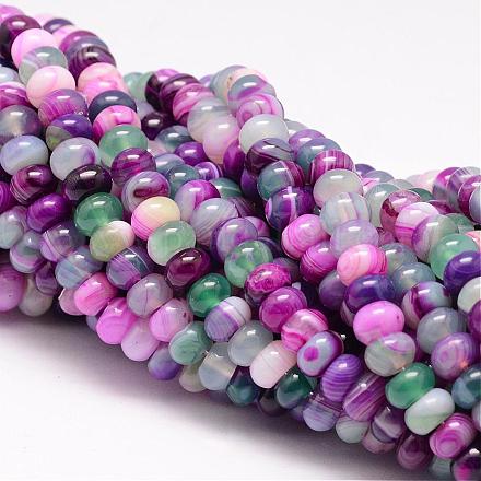 Natural Agate Beads Strands G-K115-46-1