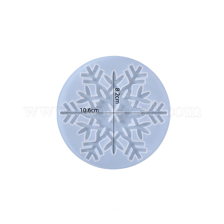 Силиконовые Молды для подставок в виде снежинок на зимнюю тематику WINT-PW0001-074B-1